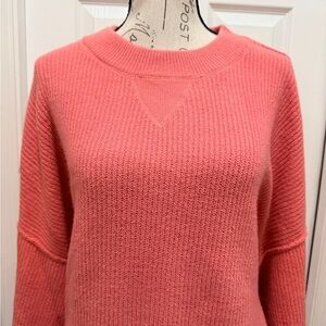 Aerie Coral Crew Neck Sweater
